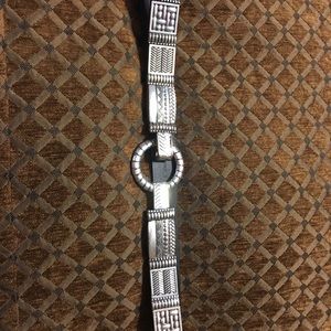 Ladies Chicos belt leather detailed metal belt L